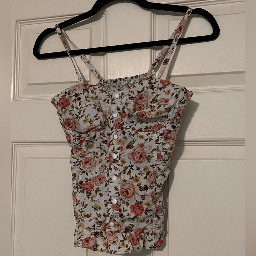 Pretty little thing floral corset top